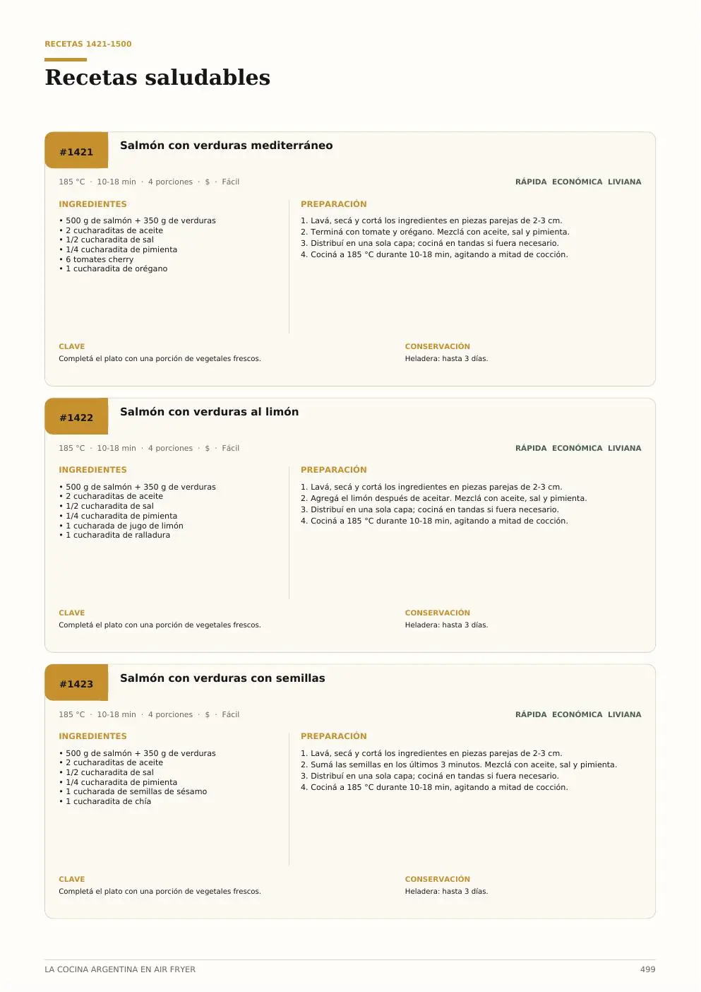 Recetas saludables
