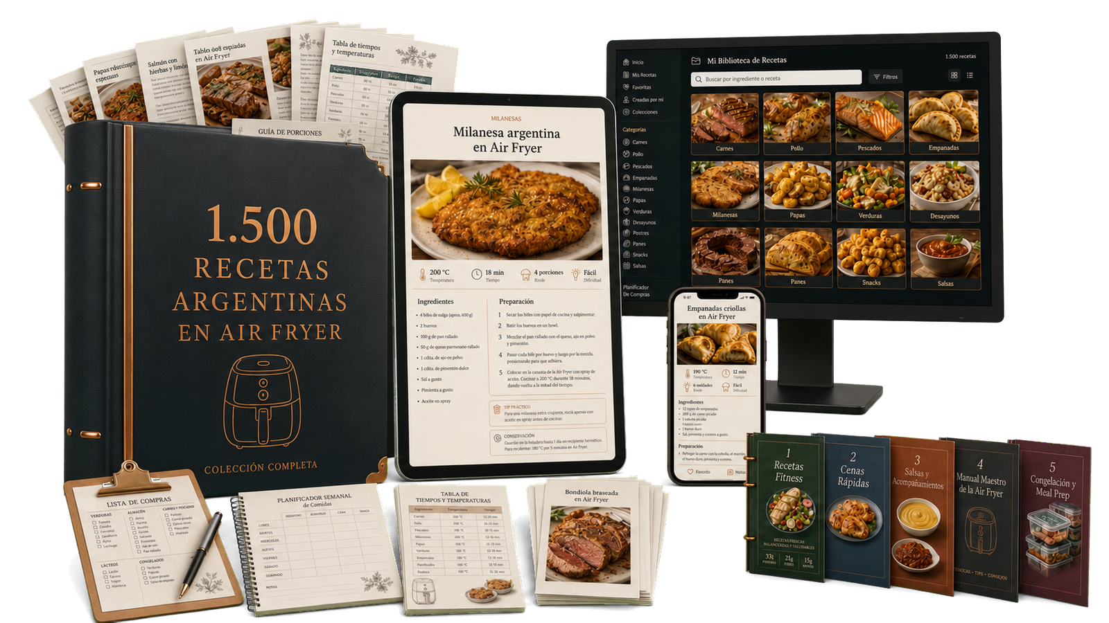 Biblioteca completa de recetas para Air Fryer